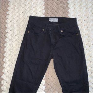 FREE PEOPLE Black Skinny Jeans Size 25 EUC